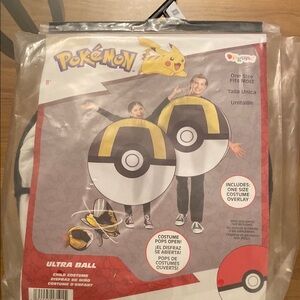 NWT Disguise Pokémon Ball Kids Costume